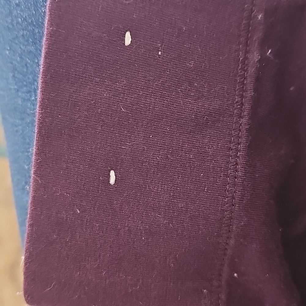 Womens Burgundy Leggings - Picture 6 of 6